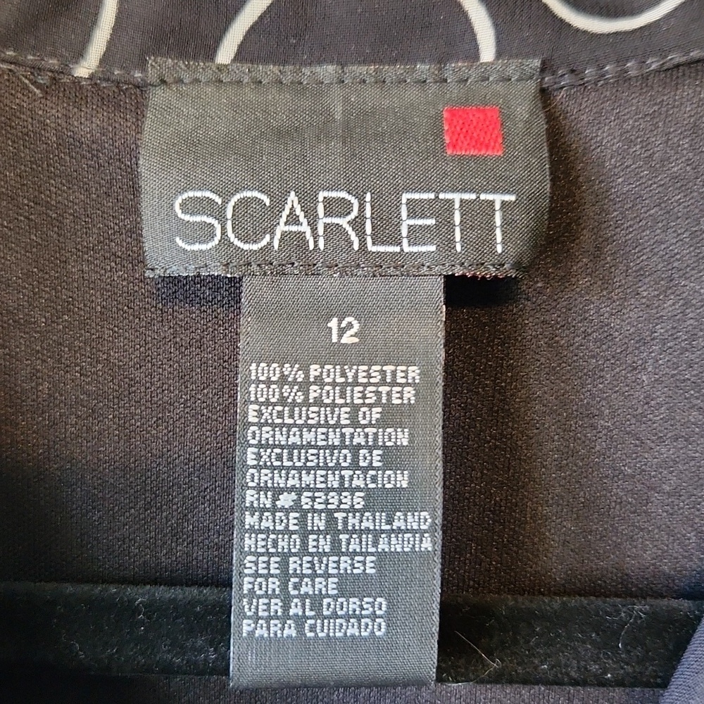 Scarlett Black Sleeveless Dress with Pink Ribbon - Picture 12 of 12